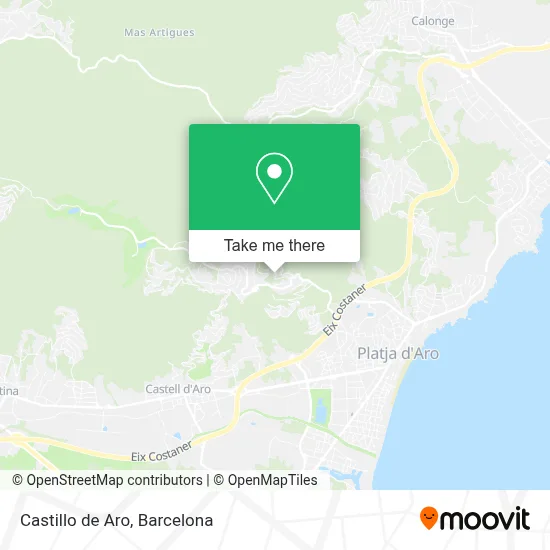 Castillo de Aro map