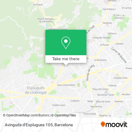 Avinguda d'Esplugues 105 map