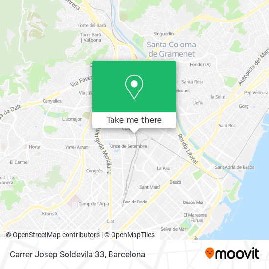 Carrer Josep Soldevila 33 map