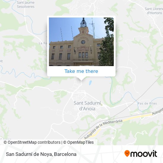 San Sadurní de Noya map