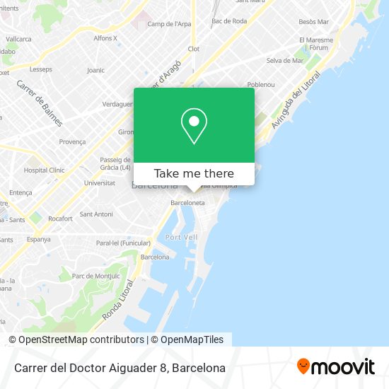 mapa Carrer del Doctor Aiguader 8