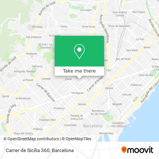 Carrer de Sicília 360 map