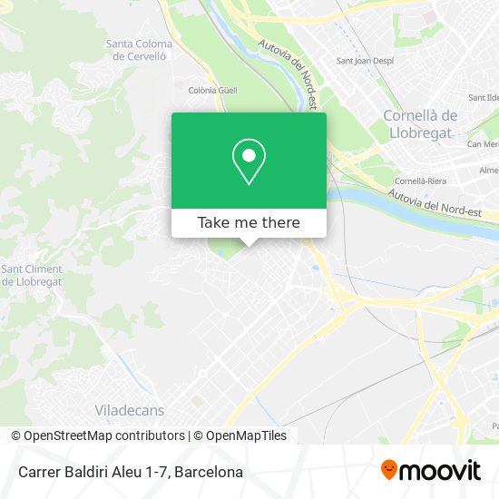 Carrer Baldiri Aleu 1-7 map
