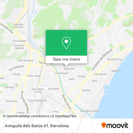 Avinguda dels Banús 61 map