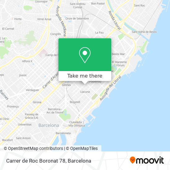 Carrer de Roc Boronat 78 map