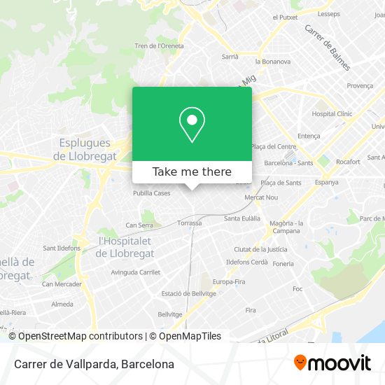 mapa Carrer de Vallparda