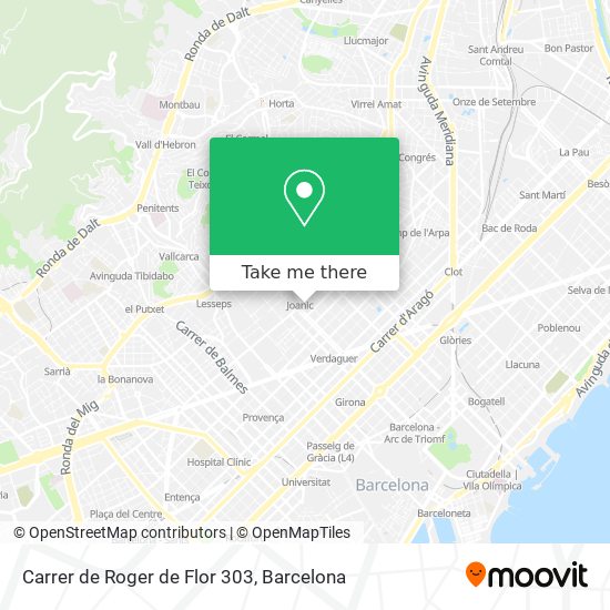 Carrer de Roger de Flor 303 map