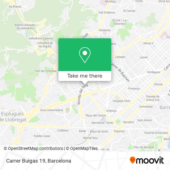 mapa Carrer Buigas 19