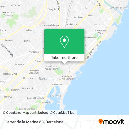 Carrer de la Marina 63 map