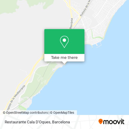 Restaurante Cala D'Oques map