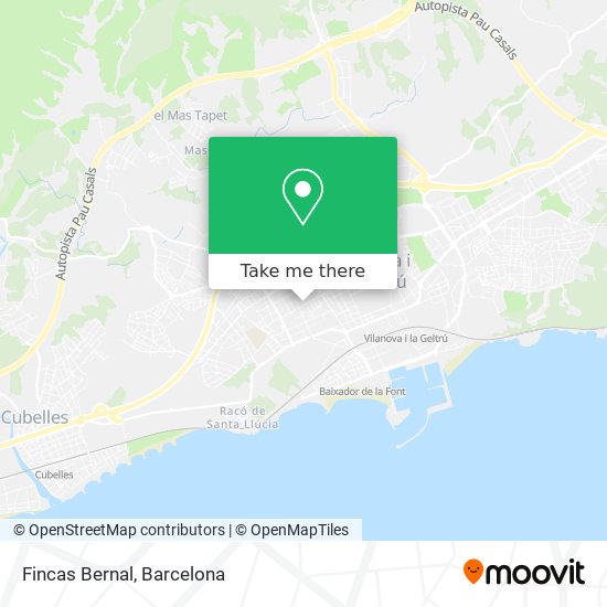 Fincas Bernal map