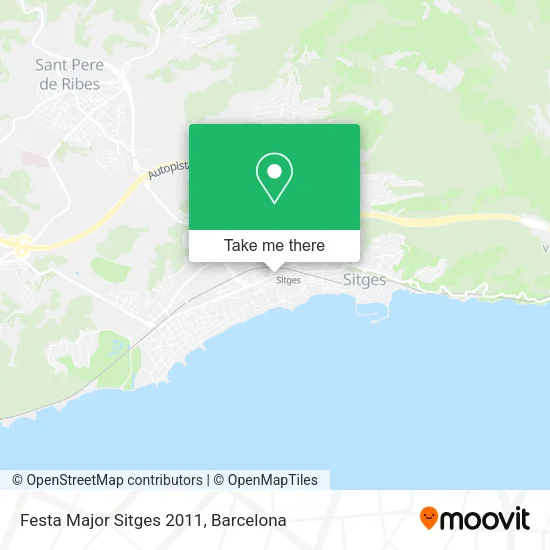 Festa Major Sitges 2011 map