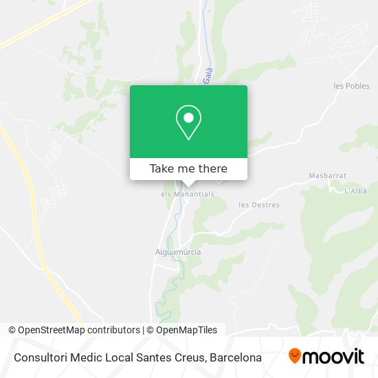 Consultori Medic Local Santes Creus map