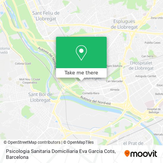 Psicologia Sanitaria Domiciliaria Eva Garcia Cots map