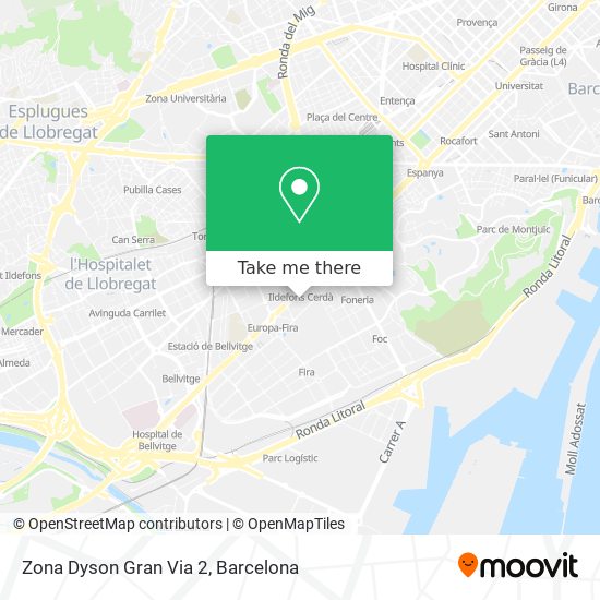 Zona Dyson Gran Via 2 map