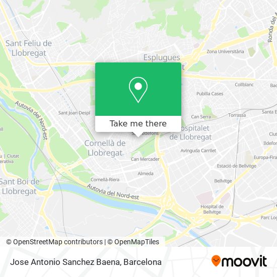 Jose Antonio Sanchez Baena map