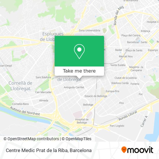 Centre Medic Prat de la Riba map