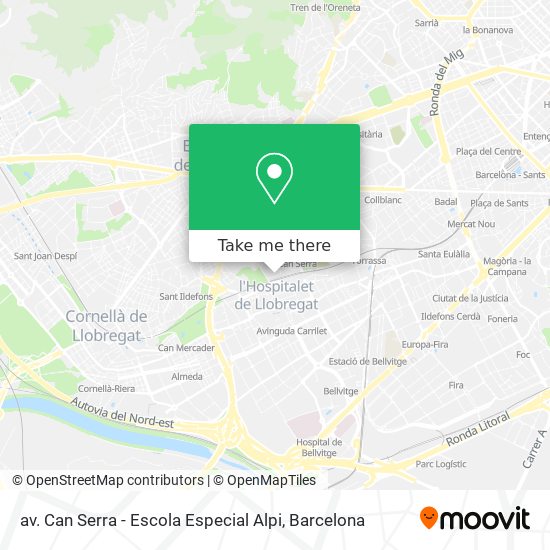 av. Can Serra - Escola Especial Alpi map