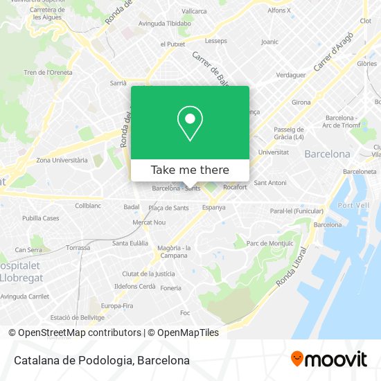 Catalana de Podologia map