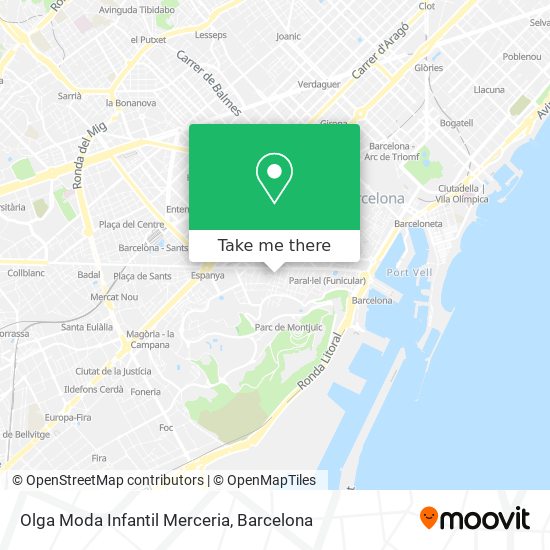 Olga Moda Infantil Merceria map