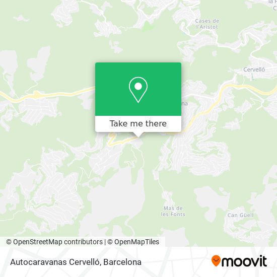 mapa Autocaravanas Cervelló