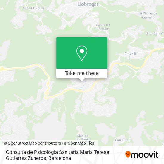 Consulta de Psicologia Sanitaria Maria Teresa Gutierrez Zuheros map