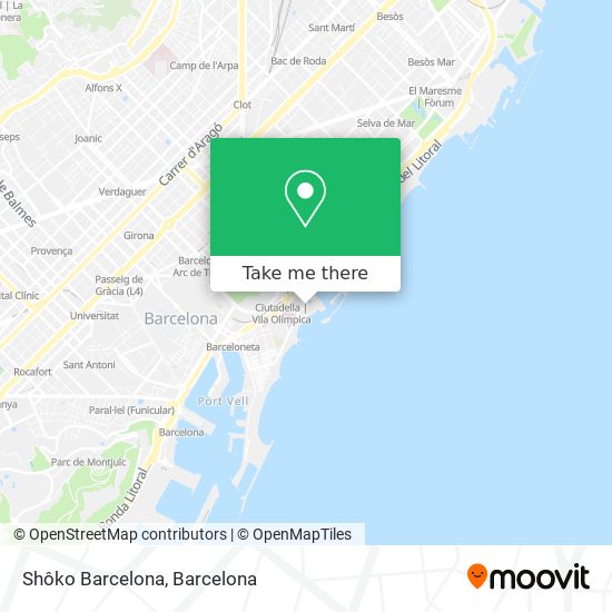 Shôko Barcelona map