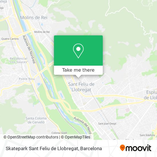 Skatepark Sant Feliu de Llobregat map