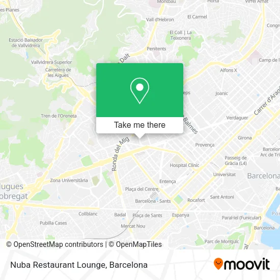 Nuba Restaurant Lounge map