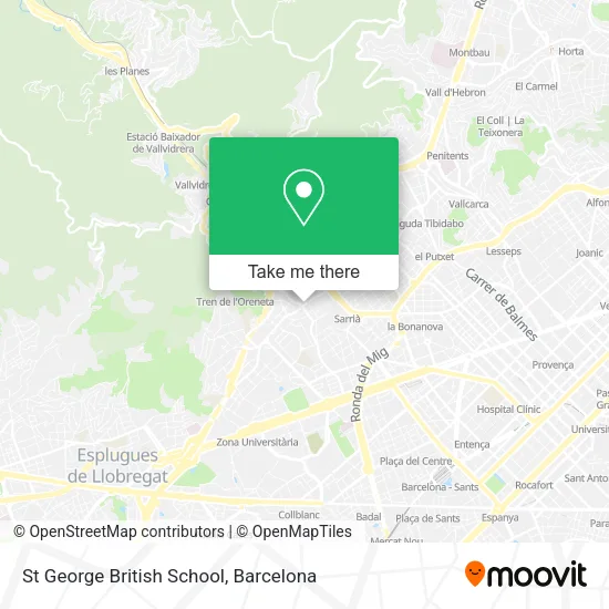 St George British School map