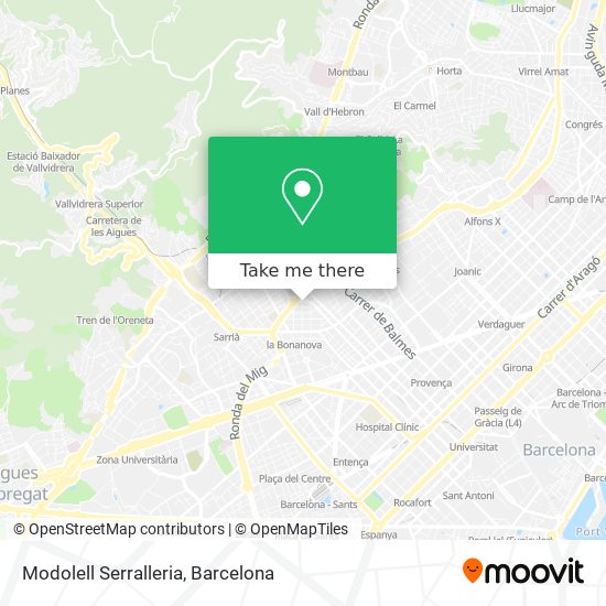 mapa Modolell Serralleria