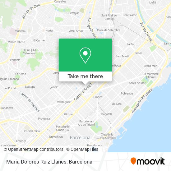 Maria Dolores Ruiz Llanes map