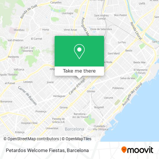 Petardos Welcome Fiestas map