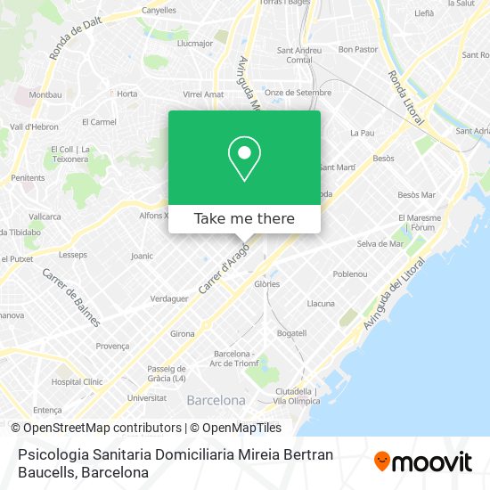 Psicologia Sanitaria Domiciliaria Mireia Bertran Baucells map