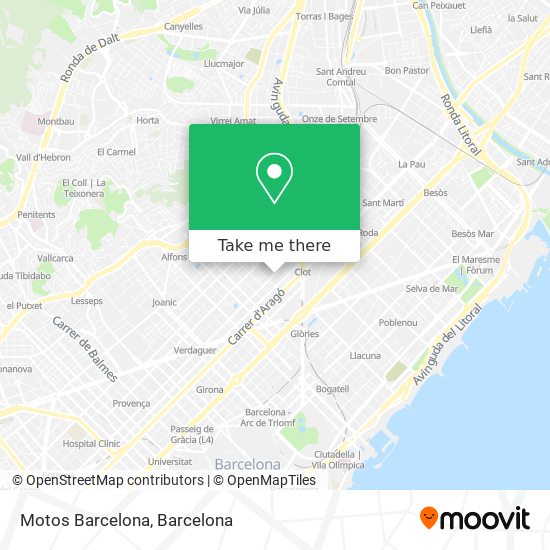 mapa Motos Barcelona