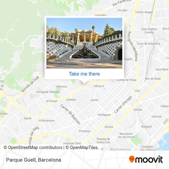 Parque Guell map