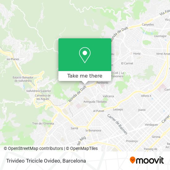 mapa Trivideo Tricicle Ovideo