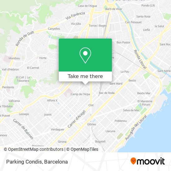 mapa Parking Condis