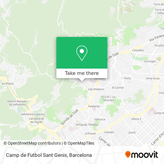 Camp de Futbol Sant Genis map