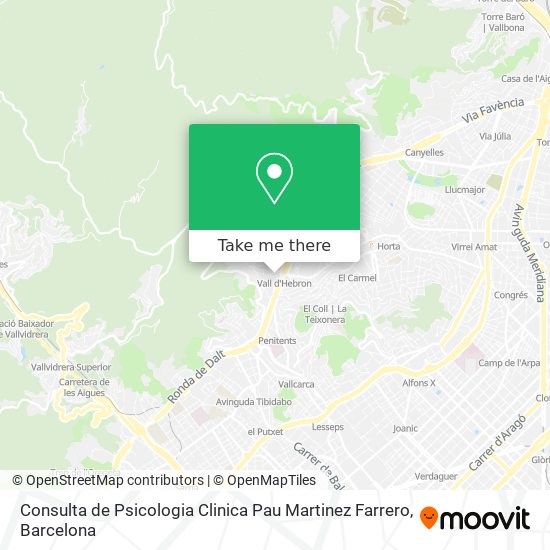 Consulta de Psicologia Clinica Pau Martinez Farrero map