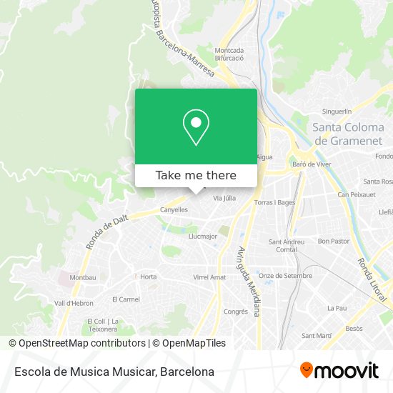 Escola de Musica Musicar map