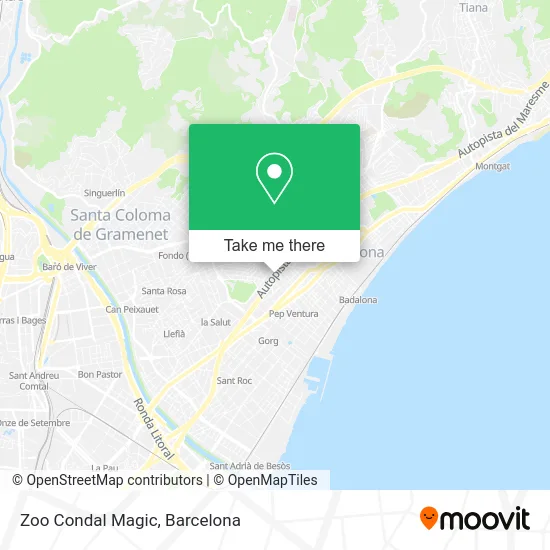 Zoo Condal Magic map