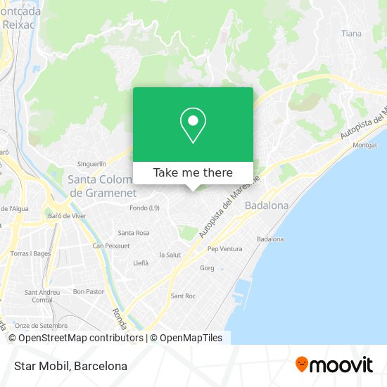 Star Mobil map