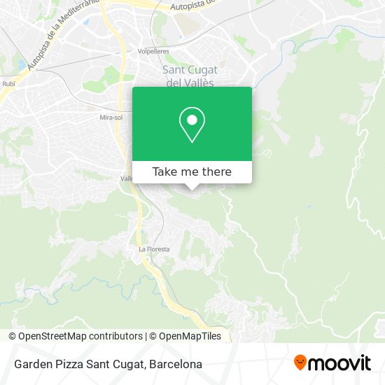 Garden Pizza Sant Cugat map