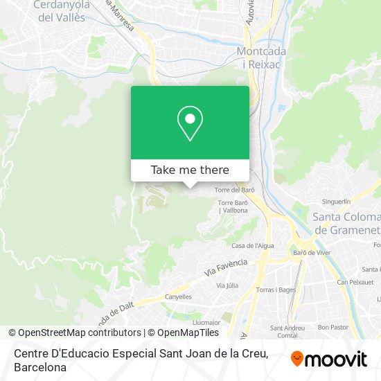 Centre D'Educacio Especial Sant Joan de la Creu map
