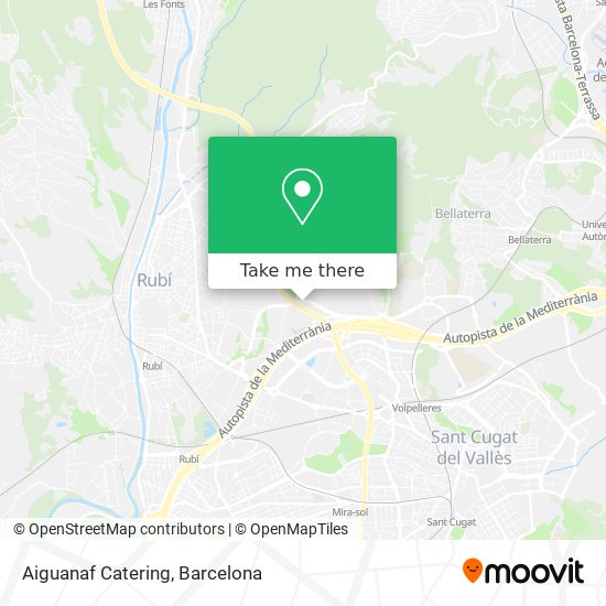 Aiguanaf Catering map