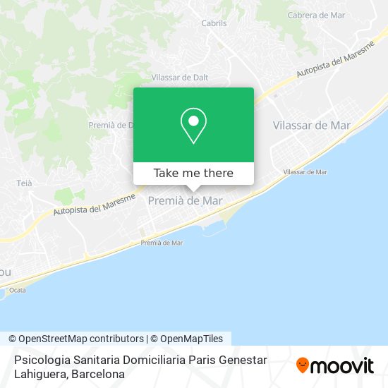 Psicologia Sanitaria Domiciliaria Paris Genestar Lahiguera map