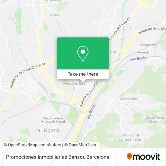 Promociones Inmobiliarias Bensor map