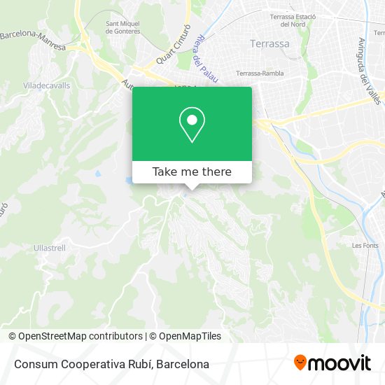 Consum Cooperativa Rubí map