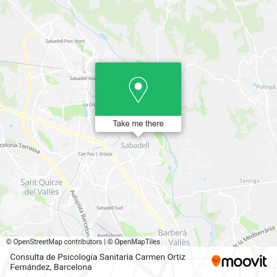 mapa Consulta de Psicología Sanitaria Carmen Ortiz Fernández
